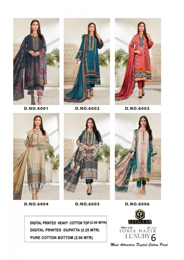 Keval Sobia Nazar Vol-6 Cototn Designer Exclusive Dress Material